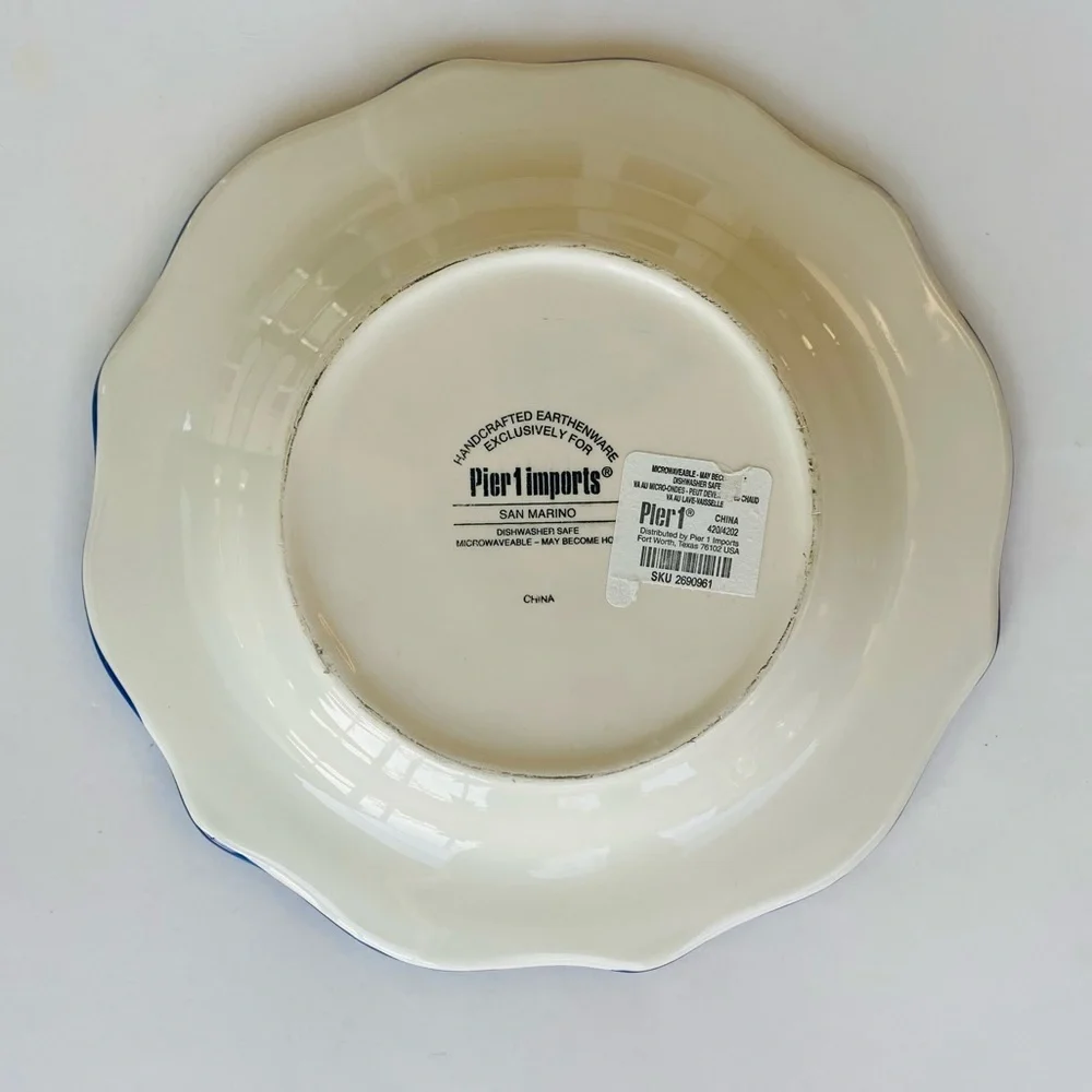 Pier 1 San Marino Italian Style Earthenware Salad Plate 8.5”